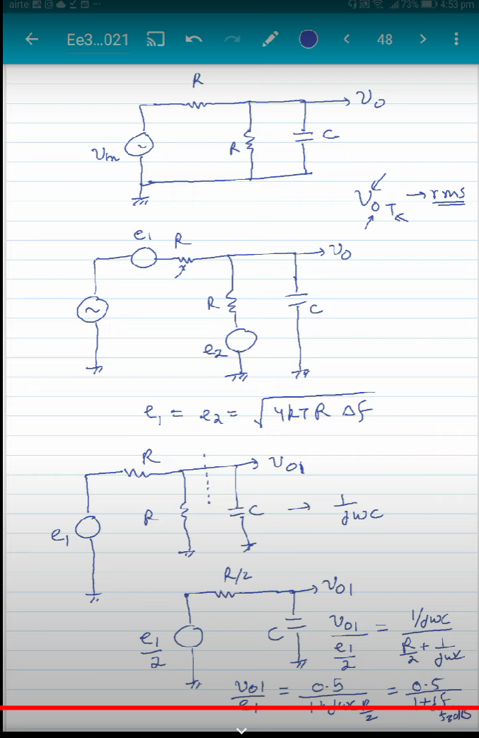 Noise in OPAMP