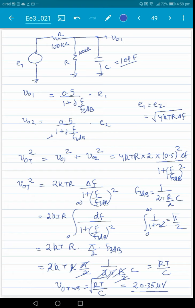 Noise in OPAMP